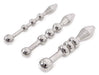 Kit de 3 plugs d'urètre Beads 5.5cm 6 à 10mm