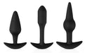 Kit de 3 plugs Pleasure Noirs