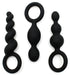 Kit de 3 plugs Silicone Booty Call Satisfyer 9.5 x 2.5cm