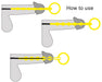 Kit de 3 Tiges d'urètre Training 12 cm - Diamètre 7 à 12mm
