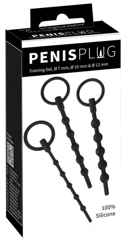 Kit de 3 Tiges d'urètre Training 12 cm - Diamètre 7 à 12mm