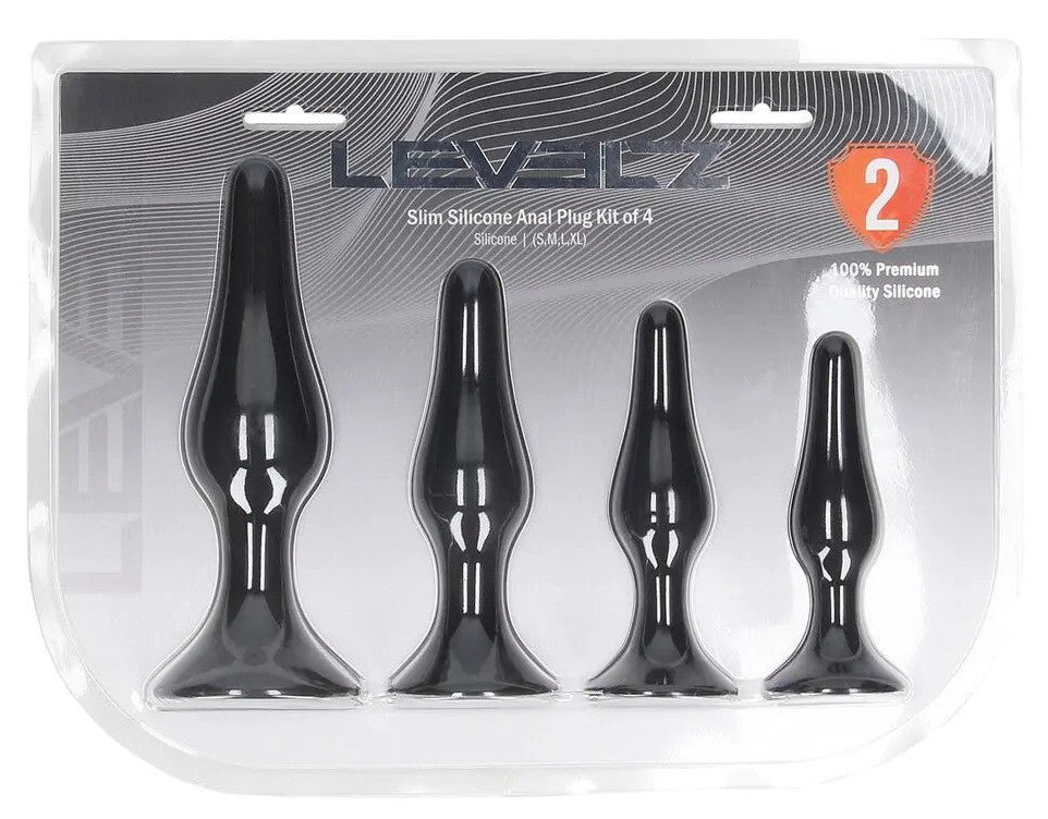 Kit de 4 Plugs Slim Noirs