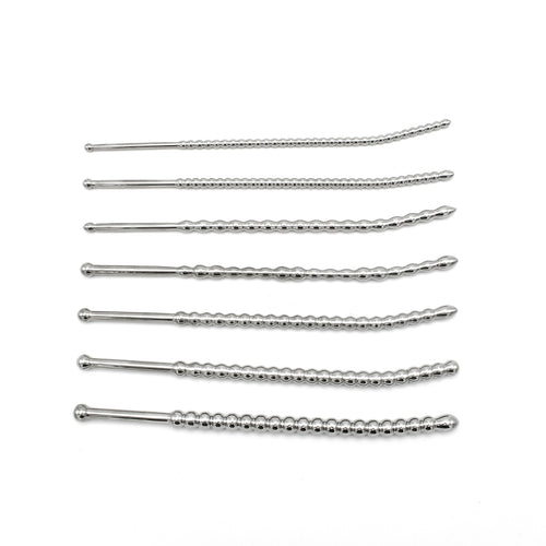 Kit de 7 Tiges d'urètre Beaded Dilator 20 cm - Diamètres 5 à 10mm