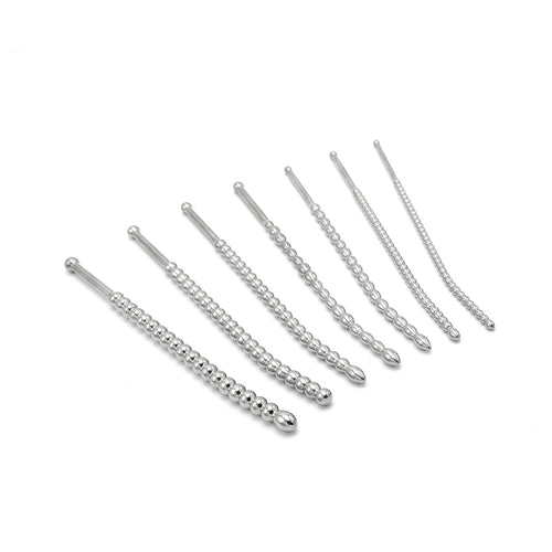 Kit de 7 Tiges d'urètre Beaded Dilator 20 cm - Diamètres 5 à 10mm