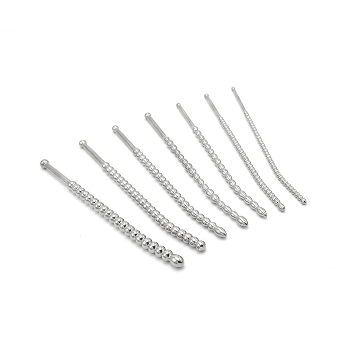Kit de 7 Tiges d'urètre Beaded Dilator 20 cm - Diamètres 5 à 10mm