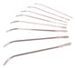 Kit de 8 tiges d'urètre courbées Van Buren 22cm - Diamètres 3 à 7mm