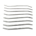 Kit de 8 Tiges d'urètre end Curve 14 cm - Diamètres 4 à 13mm
