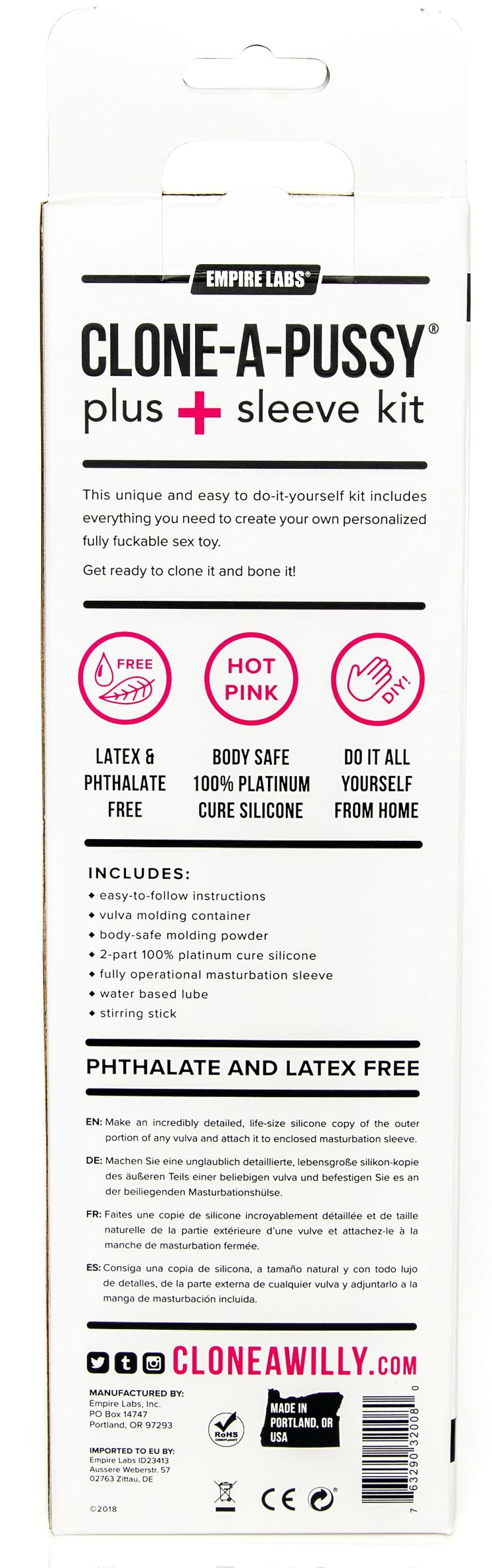 Kit de Moulage Clone-a-pussy avec Masturbateur Rose