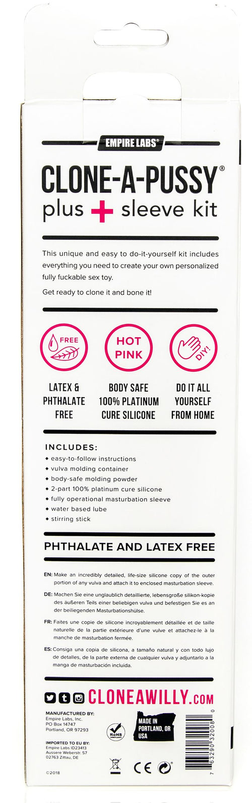 Kit de Moulage Clone-a-pussy avec Masturbateur Rose