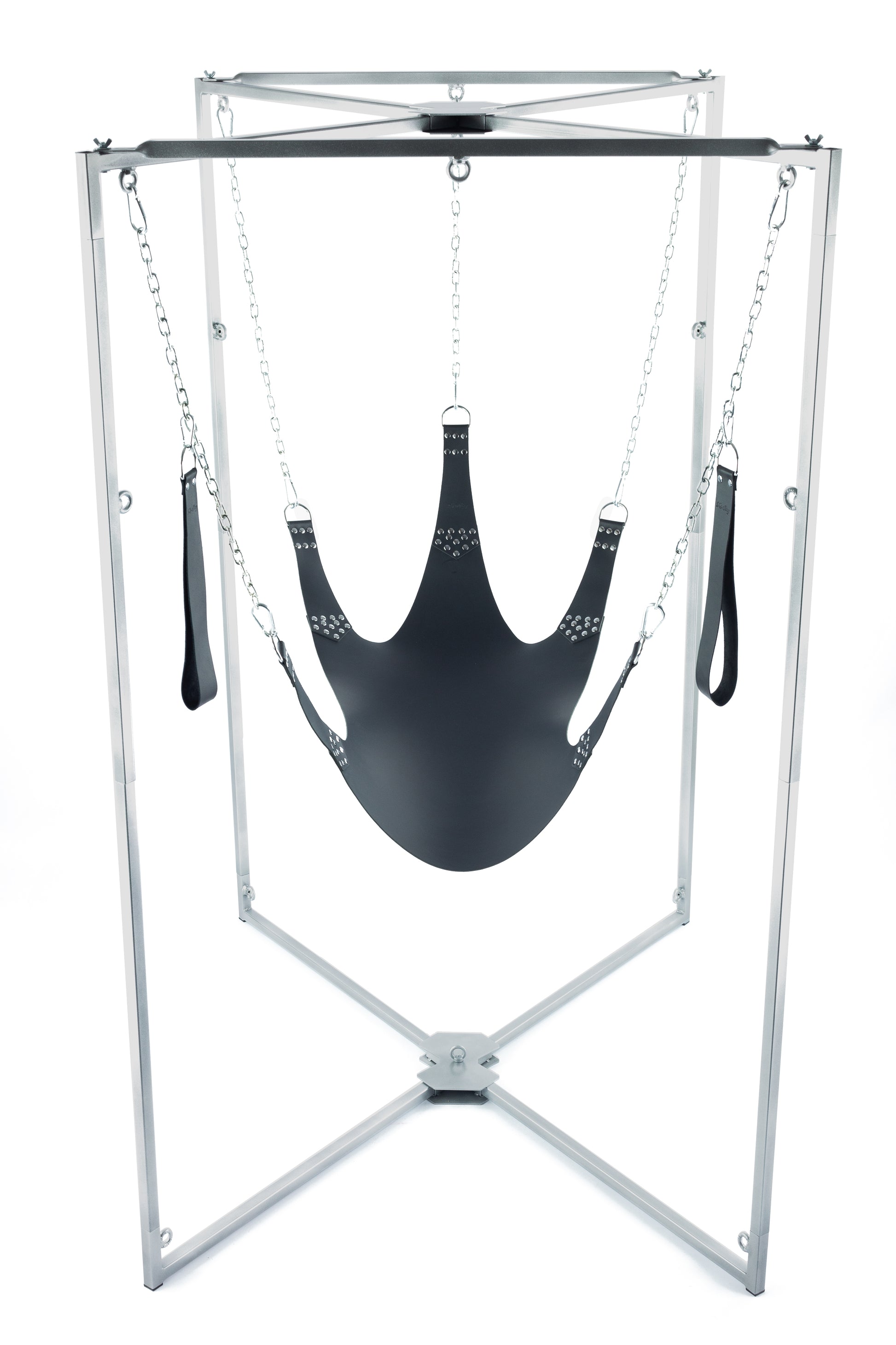 Kit Sling Cuir 5 Points Noir Armature Grise
