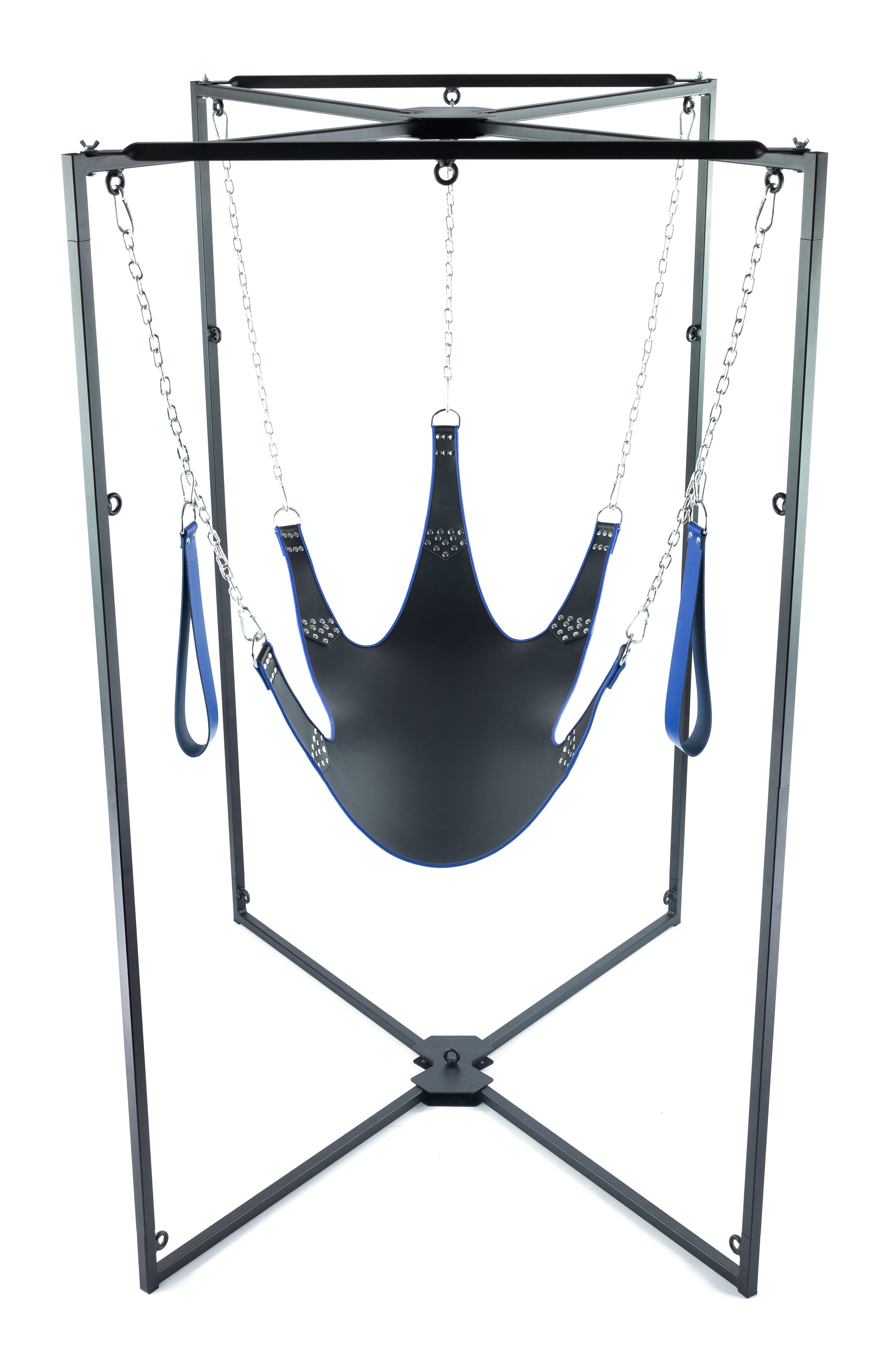 Kit Sling Cuir 5 Points Noir-Bleu Armature Noire