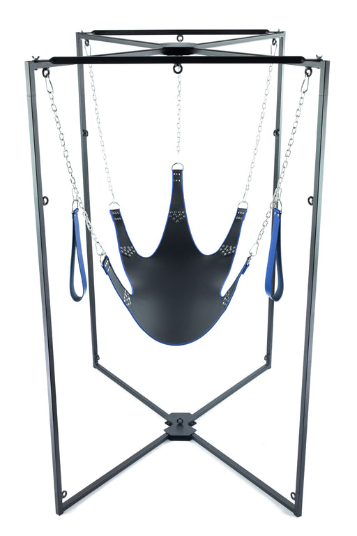Kit Sling Cuir 5 Points Noir-Bleu Armature Noire