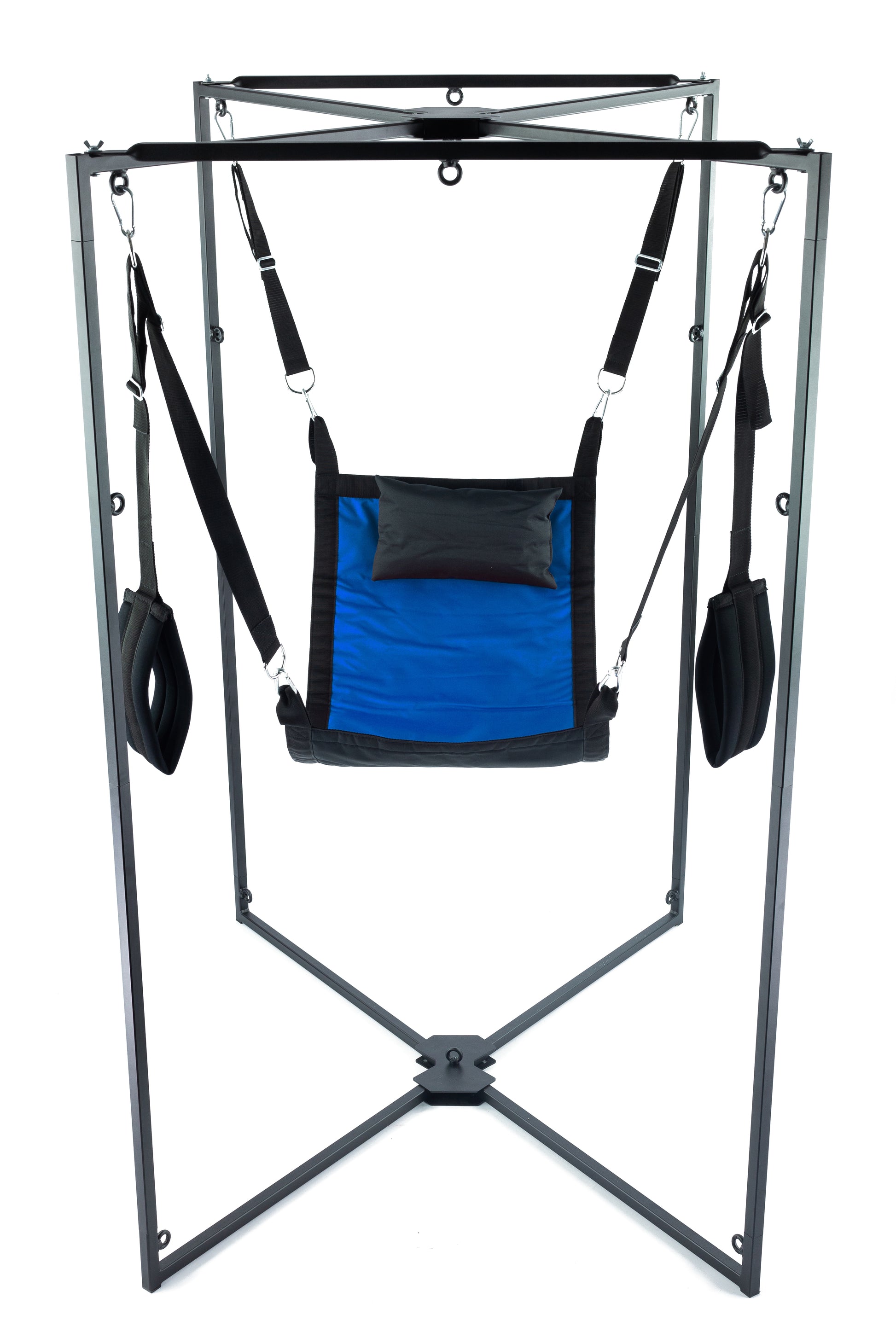 Kit Sling Tissu Carré Bleu-Noir Armature Noire
