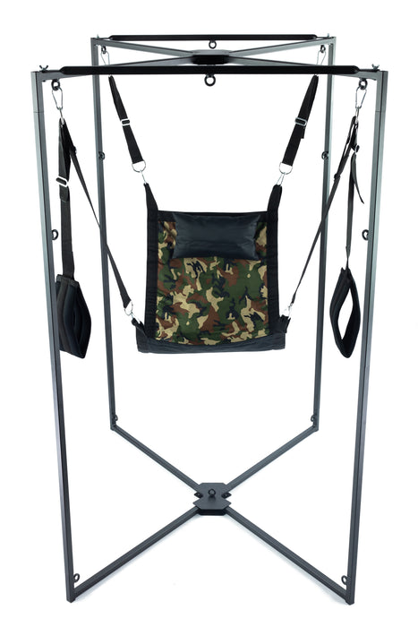 Kit Sling Tissu Carré Camouflage Armature Noire