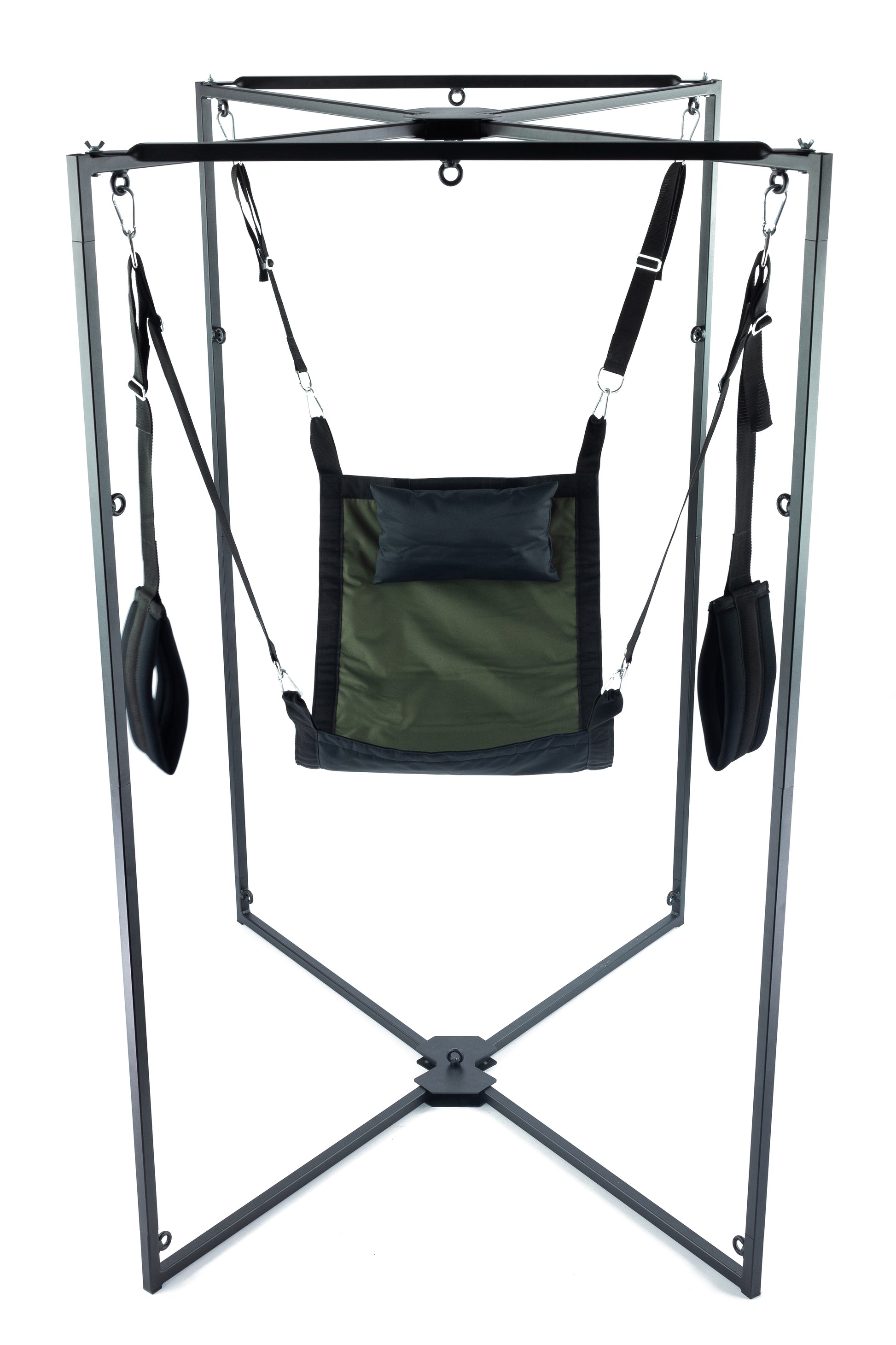 Kit Sling Tissu Carré Kaki-Noir Armature Noire