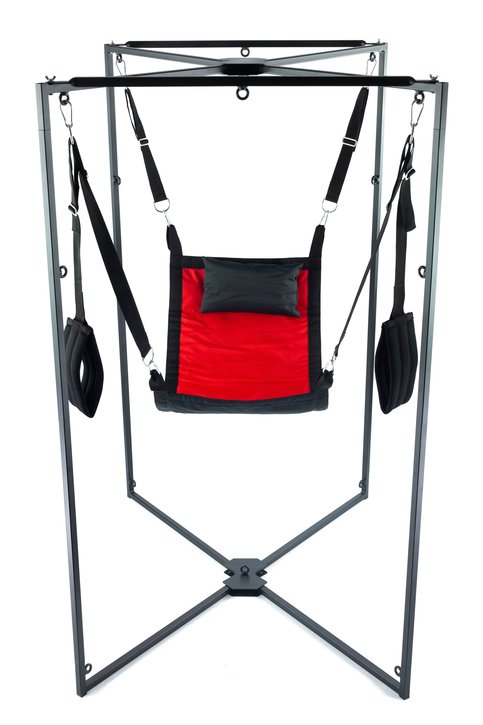 Kit Sling Tissu Carré Rouge-Noir Armature Noire