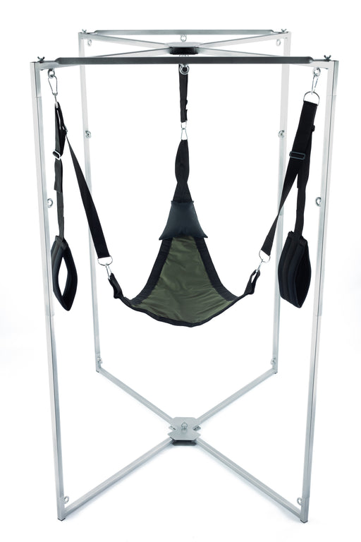 Kit Sling Tissu Triangle Kaki-Noir Armature Grise