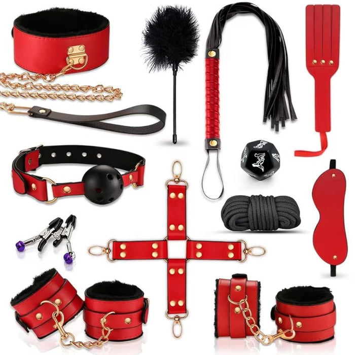 Kit SM 12 pièces Slavery Kit Rouge
