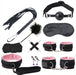 Kit SM BONDAGE PUSH 9 Pièces Noir-Rose