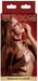 Laisse en métal doré Taboom avec poignée rouge 75cm