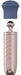 Le Thrill - Vibrateur Interchangeable 10 Vitesses - Bleu