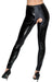 Legging Vinyl Crotch Noir