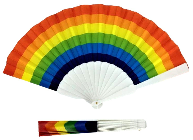 Éventail Rainbow 23cm
