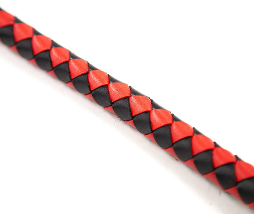 Long fouet Whip Duo 190cm Noir et Rouge