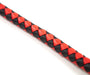 Long fouet Whip Duo 190cm Noir et Rouge