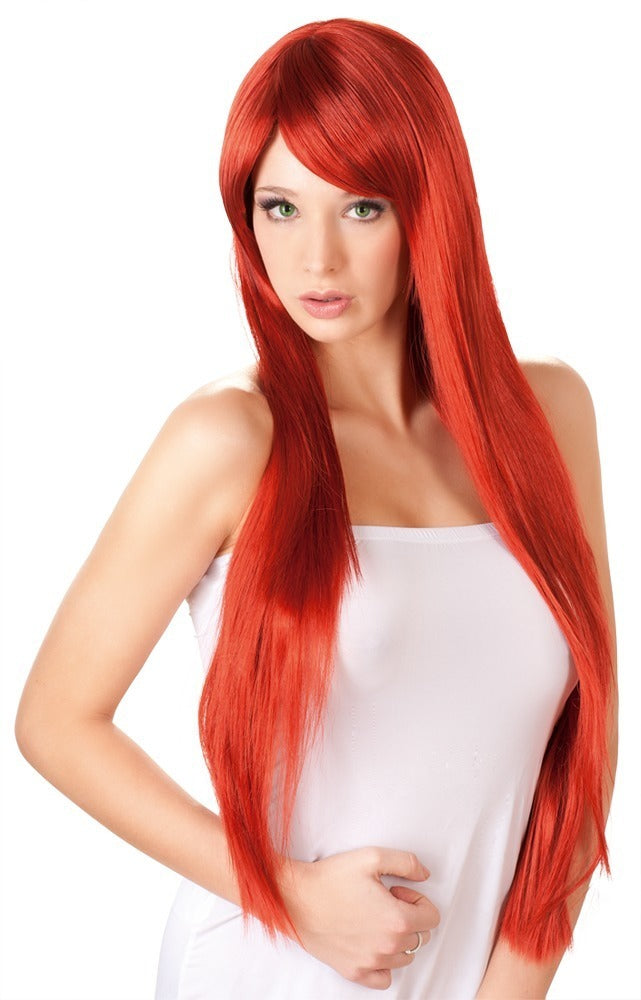 Perruque Cheveux longs Rouges