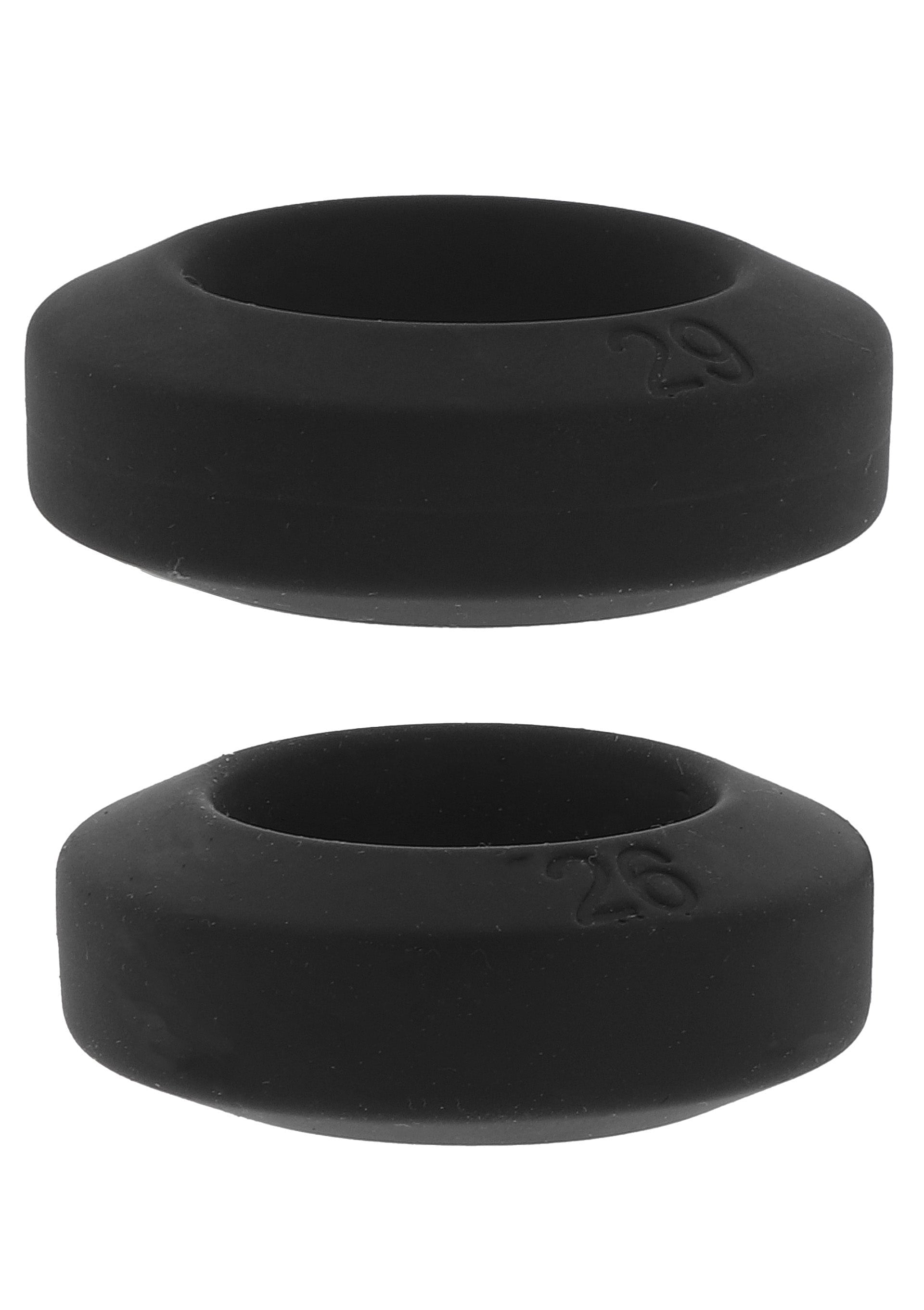 Lot de 2 Cockrings Double Stackers 26-29mm