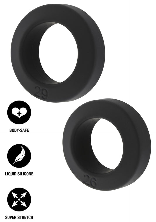 Lot de 2 Cockrings Double Stackers 26-29mm