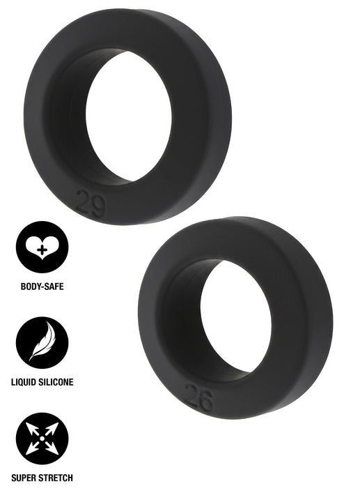Lot de 2 Cockrings Double Stackers 26-29mm
