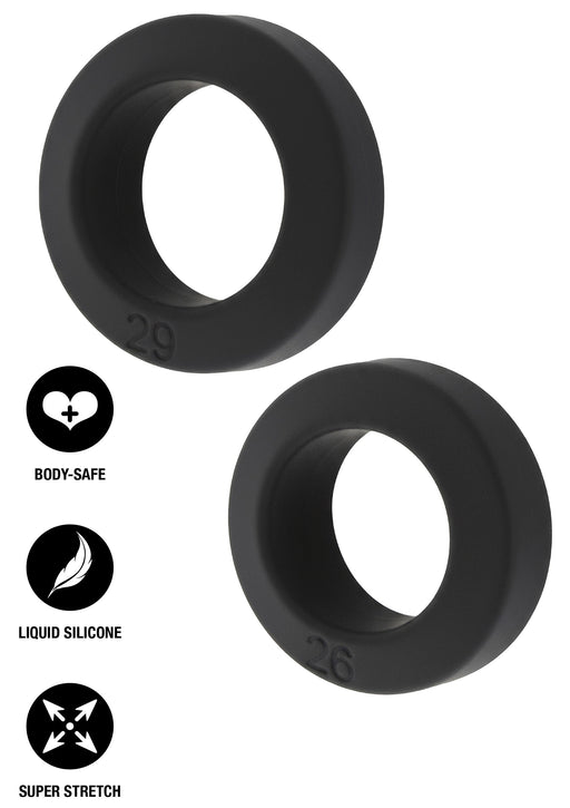 Lot de 2 Cockrings Double Stackers 26-29mm