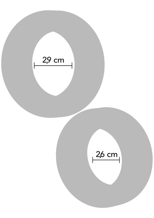 Lot de 2 Cockrings Double Stackers 26-29mm