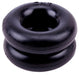 Lot de 2 cockrings souples Donut Noir