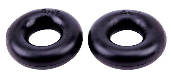 Lot de 2 cockrings souples Donut Noir