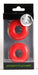 Lot de 2 Cockrings souples Stacker 20 mm Rouges