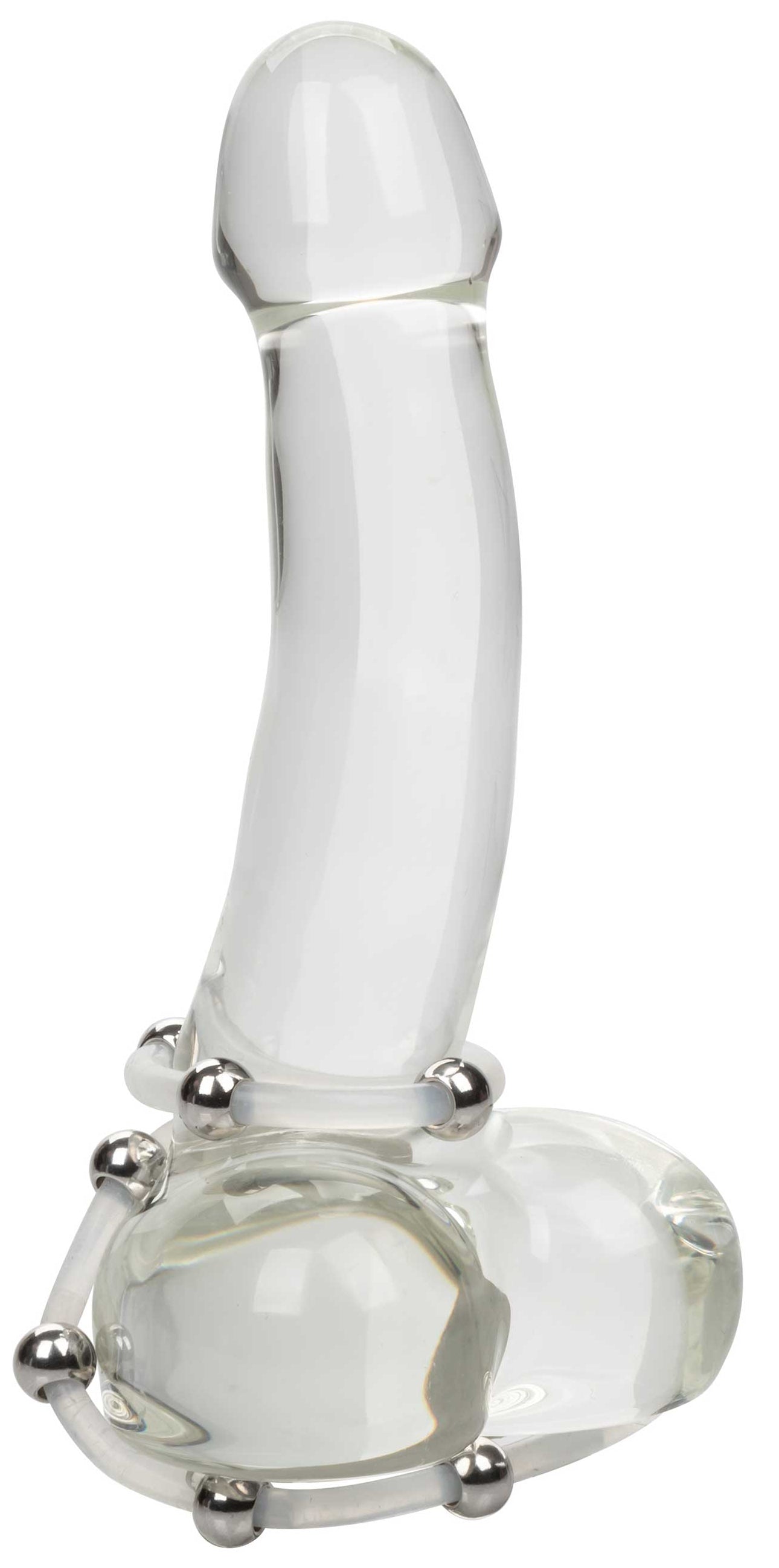 Lot de 2 Cockrings Transparents avec Billes