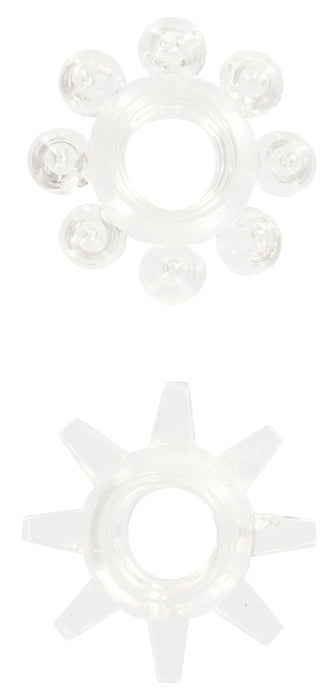 Lot de 2 Mini Cockrings Stretchy Rings Transparents