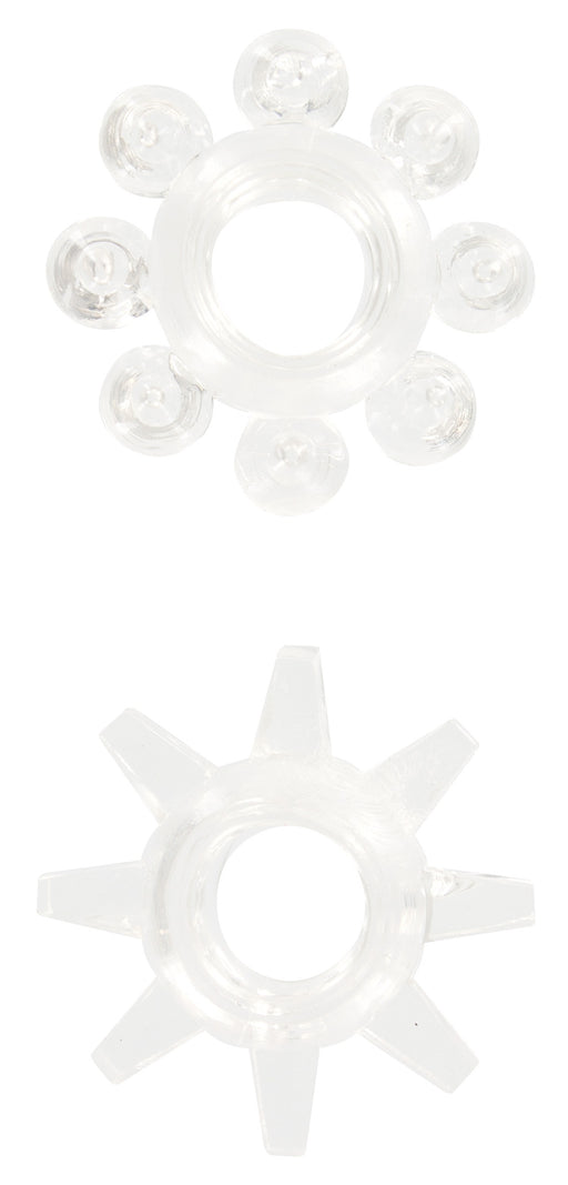 Lot de 2 Mini Cockrings Stretchy Rings Transparents