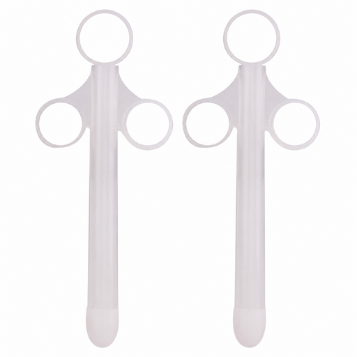 Lot de 2 Pipettes à lubrifiant Shoot perfect 10ml Blanc Insertion 10 x 1.5cm