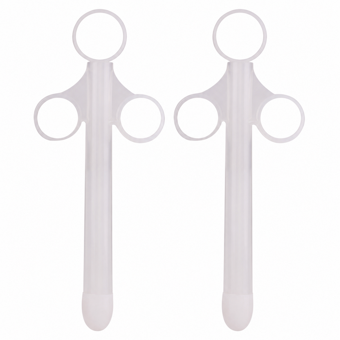 Lot de 2 Pipettes à lubrifiant Shoot perfect 10ml Blanc Insertion 10 x 1.5cm