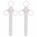 Lot de 2 Pipettes à lubrifiant Shoot perfect 10ml Blanc Insertion 10 x 1.5cm