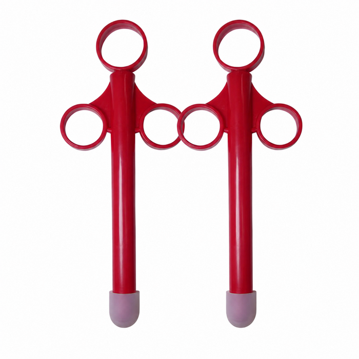 Lot de 2 Pipettes à lubrifiant Shoot perfect 10ml Rouge Insertion 10 x 1.5cm