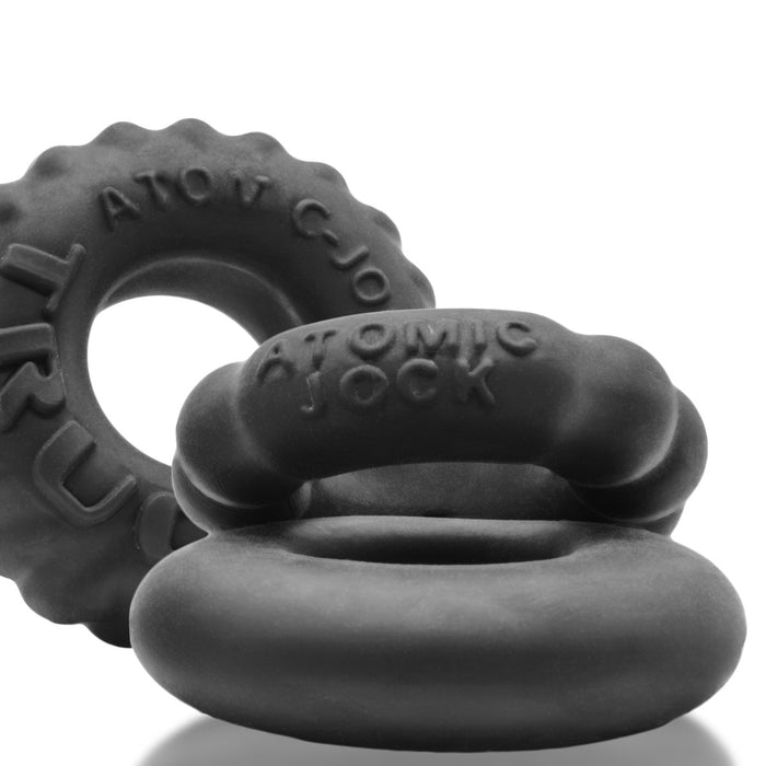 Lot de 3 Cockrings Bonemaker Night Edition Noirs