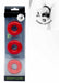 Lot de 3 cockrings Chubby Rouge