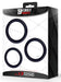 Lot de 3 Cockrings épais Forthoz 42-52 mm Noirs