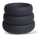 Lot de 3 Cockrings épais Forthoz 42-52 mm Noirs