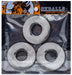 Lot de 3 cockrings Fat Willy Transparents